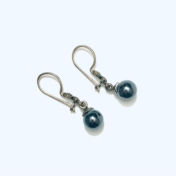 HANDMADE JEWELRY Silver Pear Drop Earrings - Picture 2 of 2